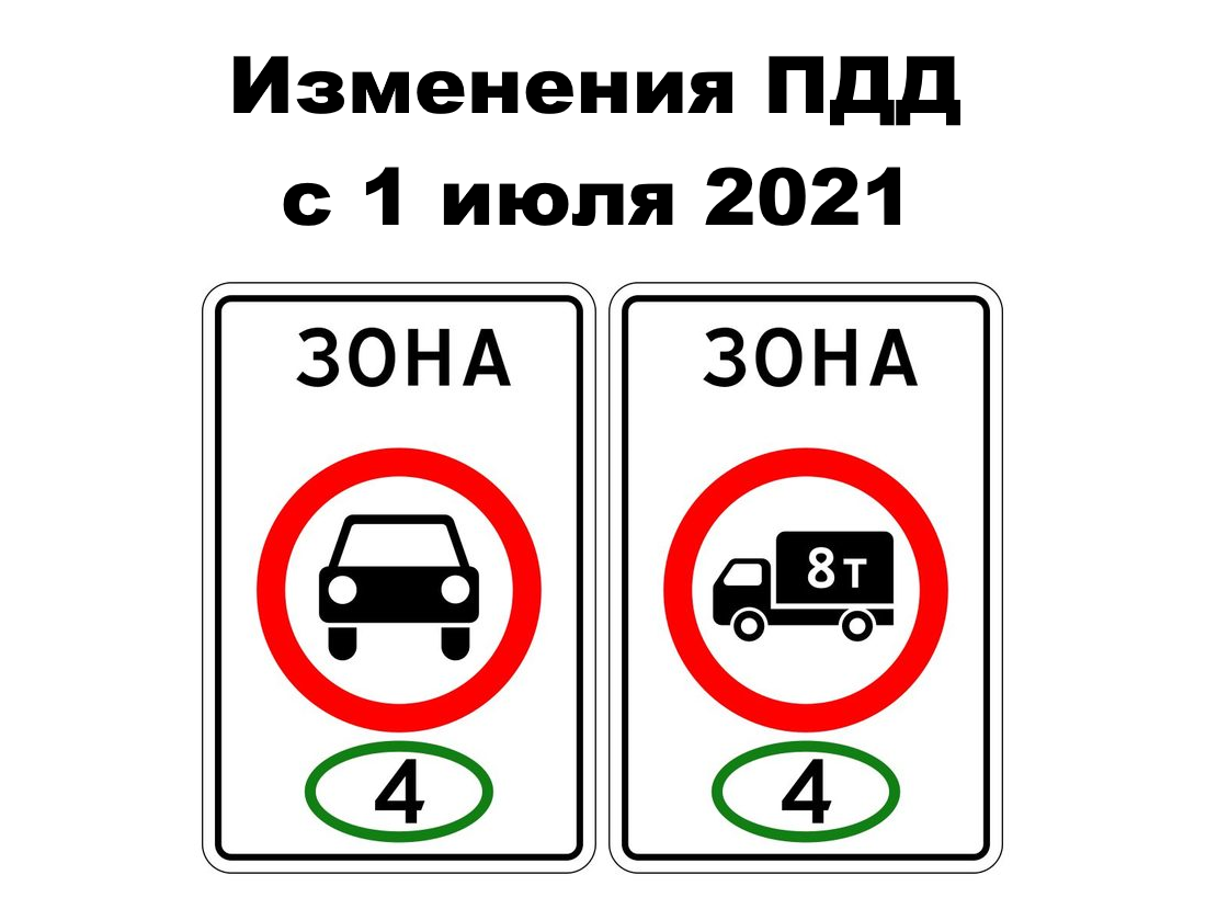  Изменения ПДД с 1 июля 2021 